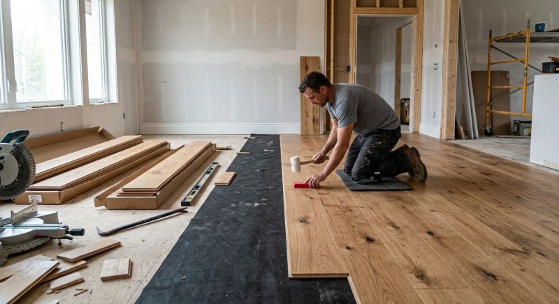 Wide Plank Floor Installation