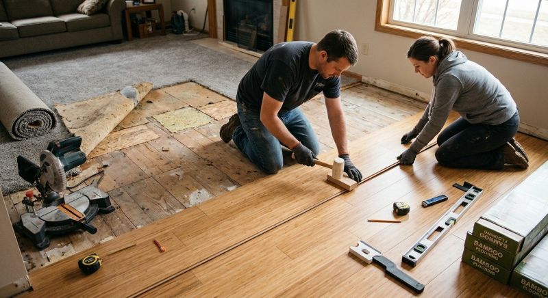 Bamboo Flooring Installation in Renton, WA
