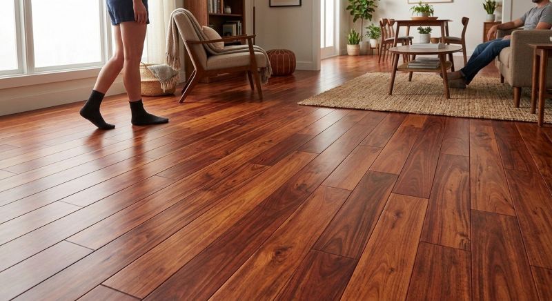 Cherry Floor Installation in Issaquah, WA