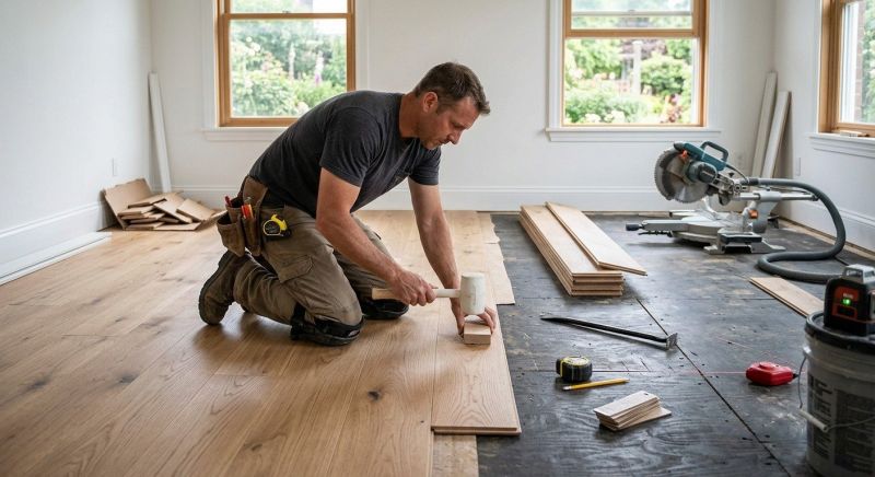 Hardwood Floor Installation in Woodinville, WA