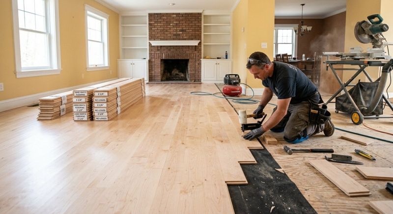 Maple Flooring Installation in Bainbridge Island, WA