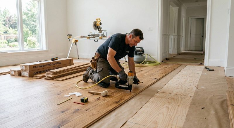 Oak Floor Installation in Buckley, WA