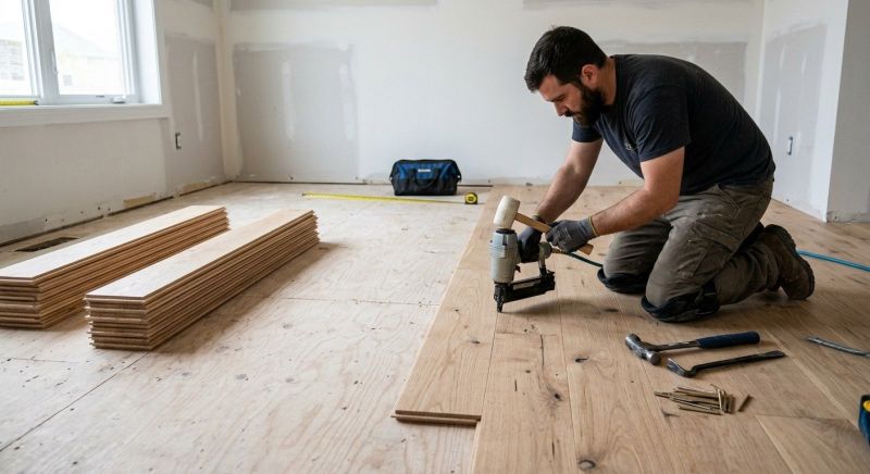 Oak Floor Installation in Milton, WA