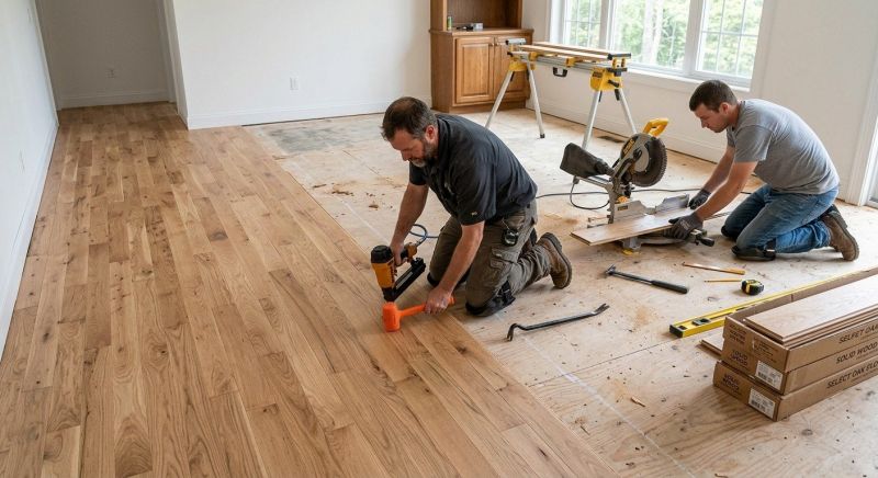 Oak Floor Installation in Olalla, WA