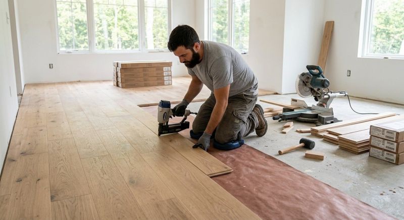 Oak Floor Installation in Pierce County, WA