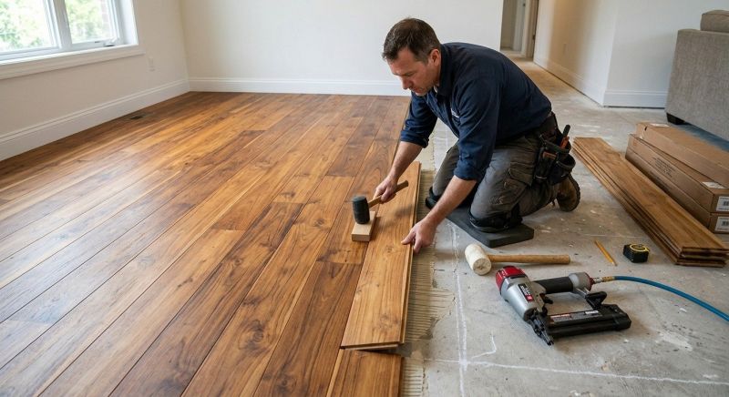 Teak Flooring Installation in Renton, WA