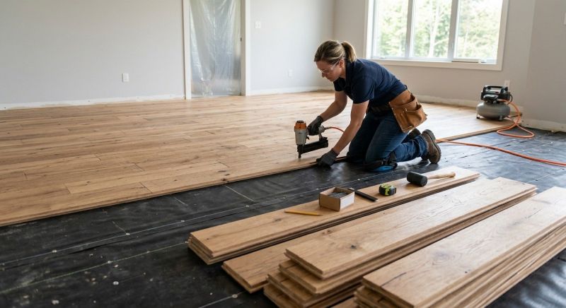Wide Plank Floor Installation in Renton, WA