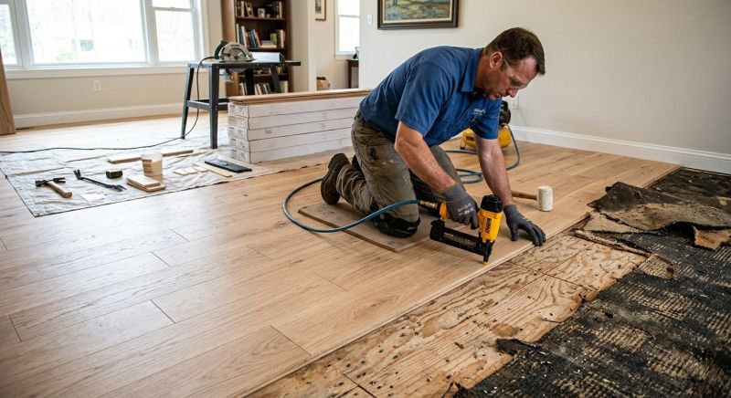 Wood Floor Replacement in Bellevue, WA