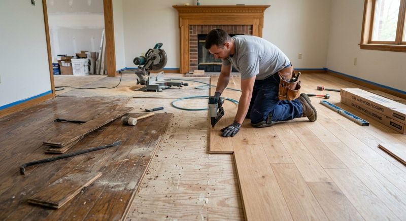 Wood Floor Replacement in Maple Valley, WA